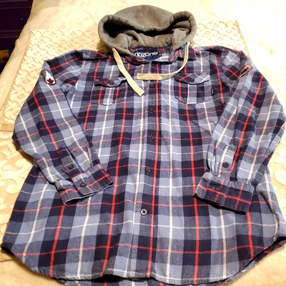 Ripzone Heavy Flannel Shirtjacket With 
